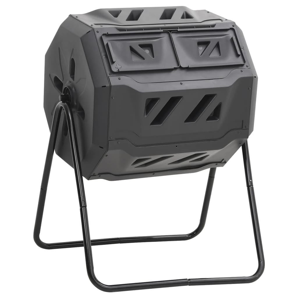 Garden Compost Bin Black 28.7"x25.2"x37.4" 42.3 gal vidaXL vidaXL