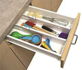 Seaspirit Drawer Organizer. Adjustable, Expandable White Drawer Dividers For Clothes, Office Supplies, And More