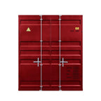 Acme Cargo Full Over Full Bunk Bed in Red