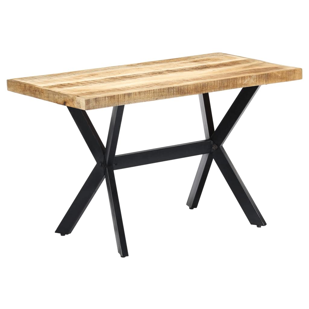 vidaXL Dining Table 47.2&quot;x23.6&quot;x29.5&quot; Solid Rough Mango Wood