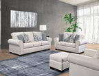American Furniture Classics Pembroke Sleeper with Four Throw Pillows Sofas, Soft Washed Cream Tweed