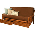 Kodiak Furniture Monterey Barbados Storage Sofa and Suede Chocolate Mattress