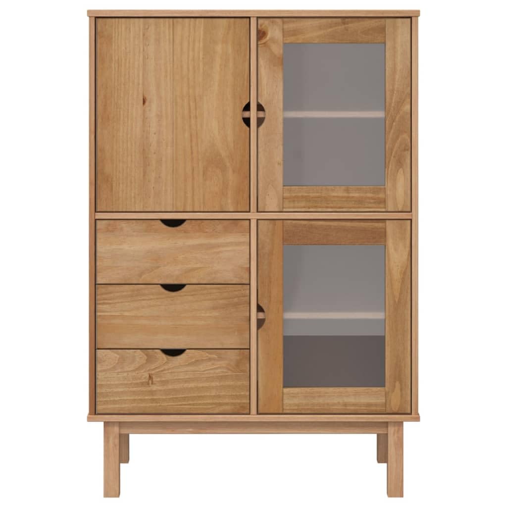Credenza OTTA 85x43x125 cm in Legno Massello di Pino