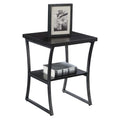 Convenience Concepts X-Calibur End Table, Espresso / Slate Gray Frame