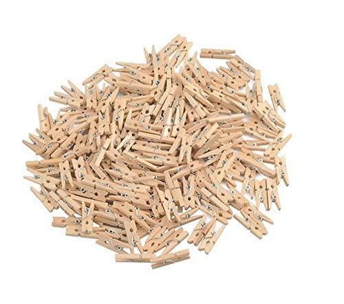 GCA DIY Wooden Pins for Scrapbooking Wood Crafts, Mini Clothespins 200 Per Pack 1