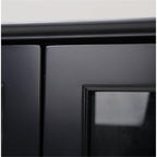 American Furniture Classics 22601 Glass Door Cabinet, Painted Black