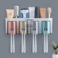 DHRUMIT Plastic Toothbrush Holder Wall Mounted, Tooth Brushes Holder, Toothbrush Holders for Bathroom, Brush Holder for Bathroom