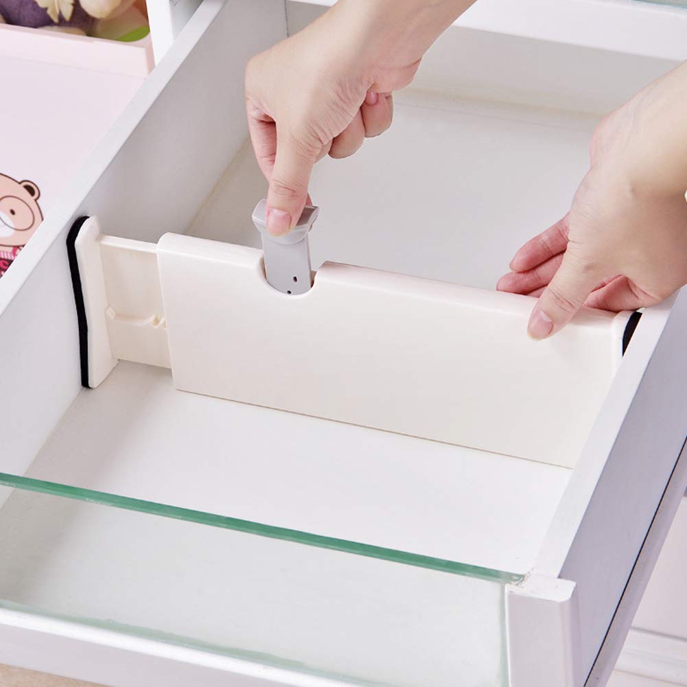 Ubersweet Drawer Divider, Expandable Drawer Dividers Partition Storage Durable For Makeup Storage Box For Bedroom
