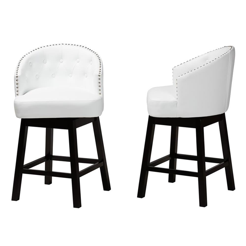 Baxton Studio Theron Swivel Counter Stool - Thumbnail 2
