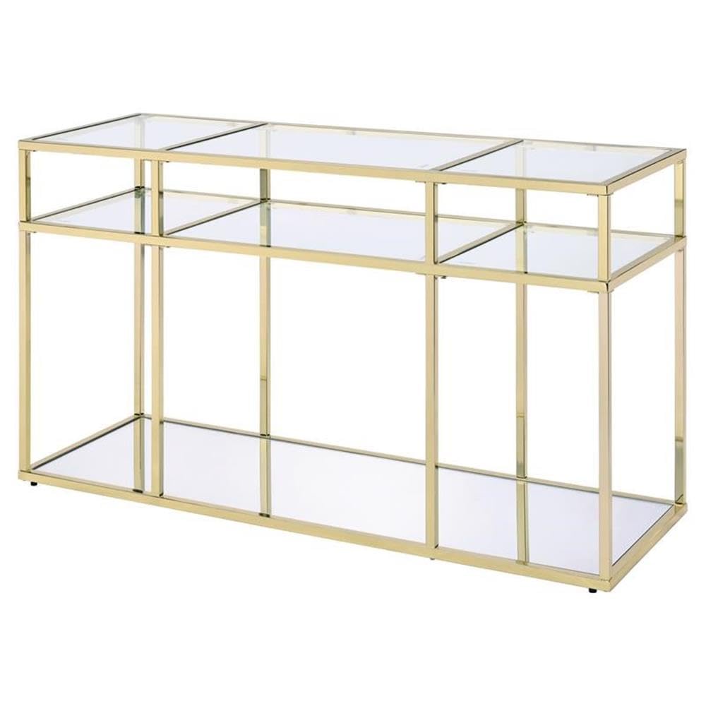 Acme Uchenna Glass Sofa Table - Thumbnail 2