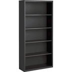 Lorell Fortress Series Charcoal Bookcase, 34.5" X 13" X 72"