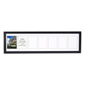 Creative Picture Frames 7 Opening Glass Face Black Picture Frame To Hold 5 By 7 Inch Photographs Including 10X40-Inch White Mat 
