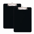 Tfdlcg Zm 2 Pcs Black Clipboard With Pen Holder, Standard Letter Size A4,Thickened Clip Boards 8.5X11 Heavy Duty,Hanging Clipboa