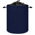 Large Laundry Hamper Bag, Midnight Navy Blue Solid Color Collapsible Laundry Basket Waterproof Dirty Clothes Organizer Container