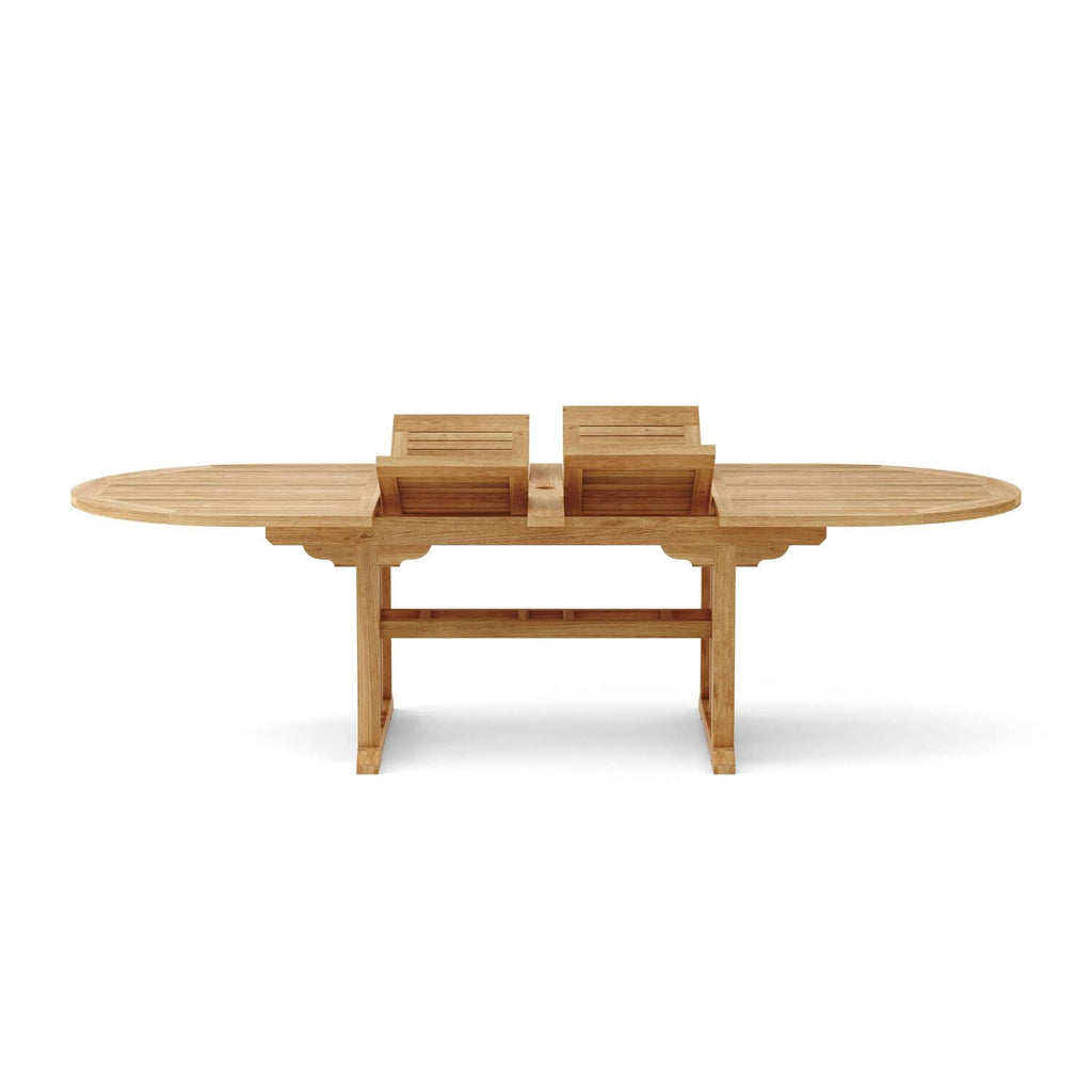 Anderson Teak Sahara Oval Double Ext. Table, 106-Inch