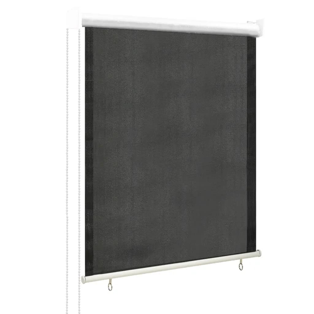 vidaXL Outdoor Roller Blind 23.6&quot;x55.1&quot; Anthracite