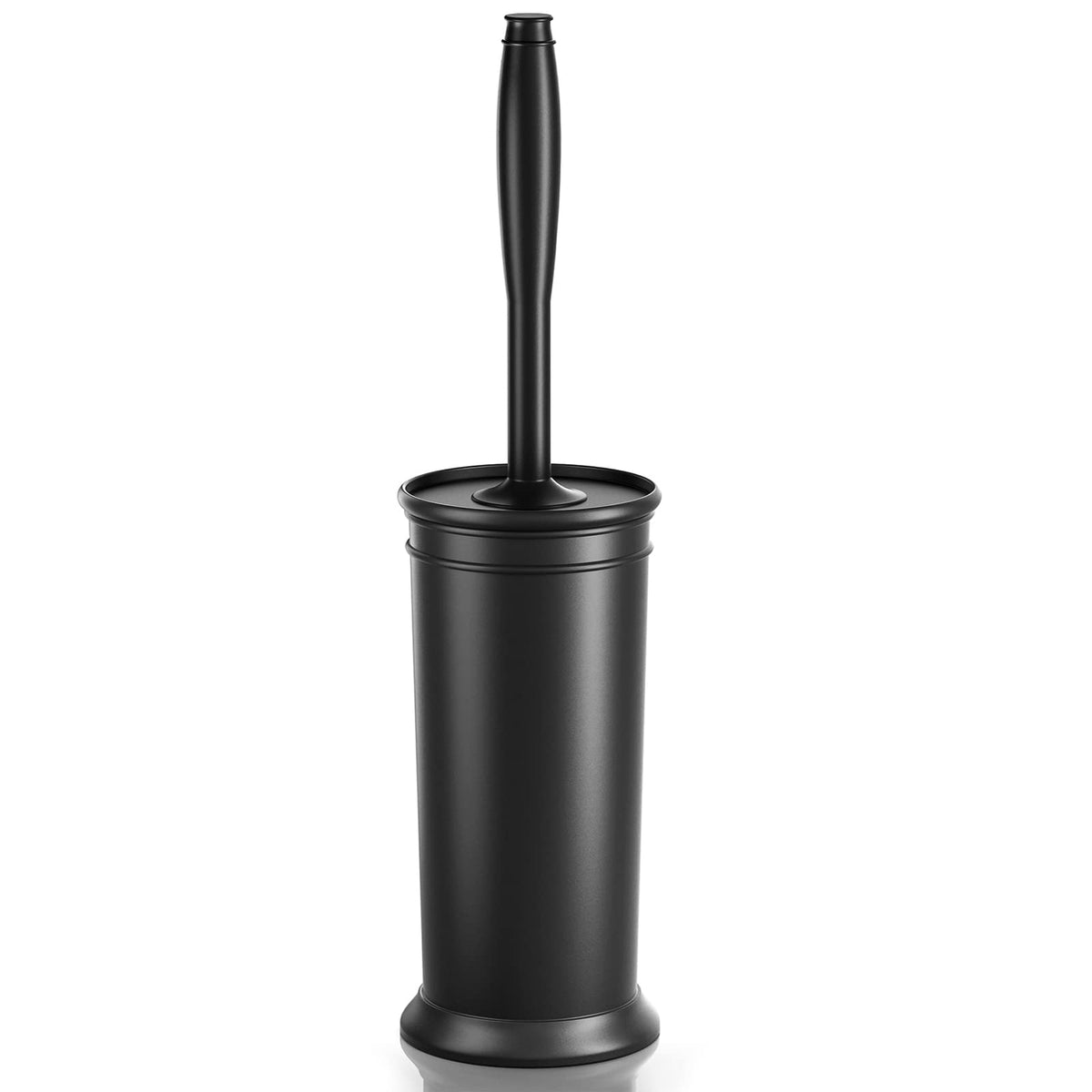 UPTRONIC Toilet Brush, Toilet Bowl Brush with Extra Long Handle Durable Bristles Toilet Scrubber and Covered Holder for Toilet B
