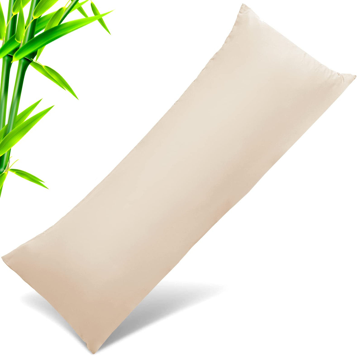 Body Pillow Cases Cover, Bamboo Rayon Body Pillowcases With Zipper Closure, Cooling And Breathable Pillow Case For Hot Sleepers