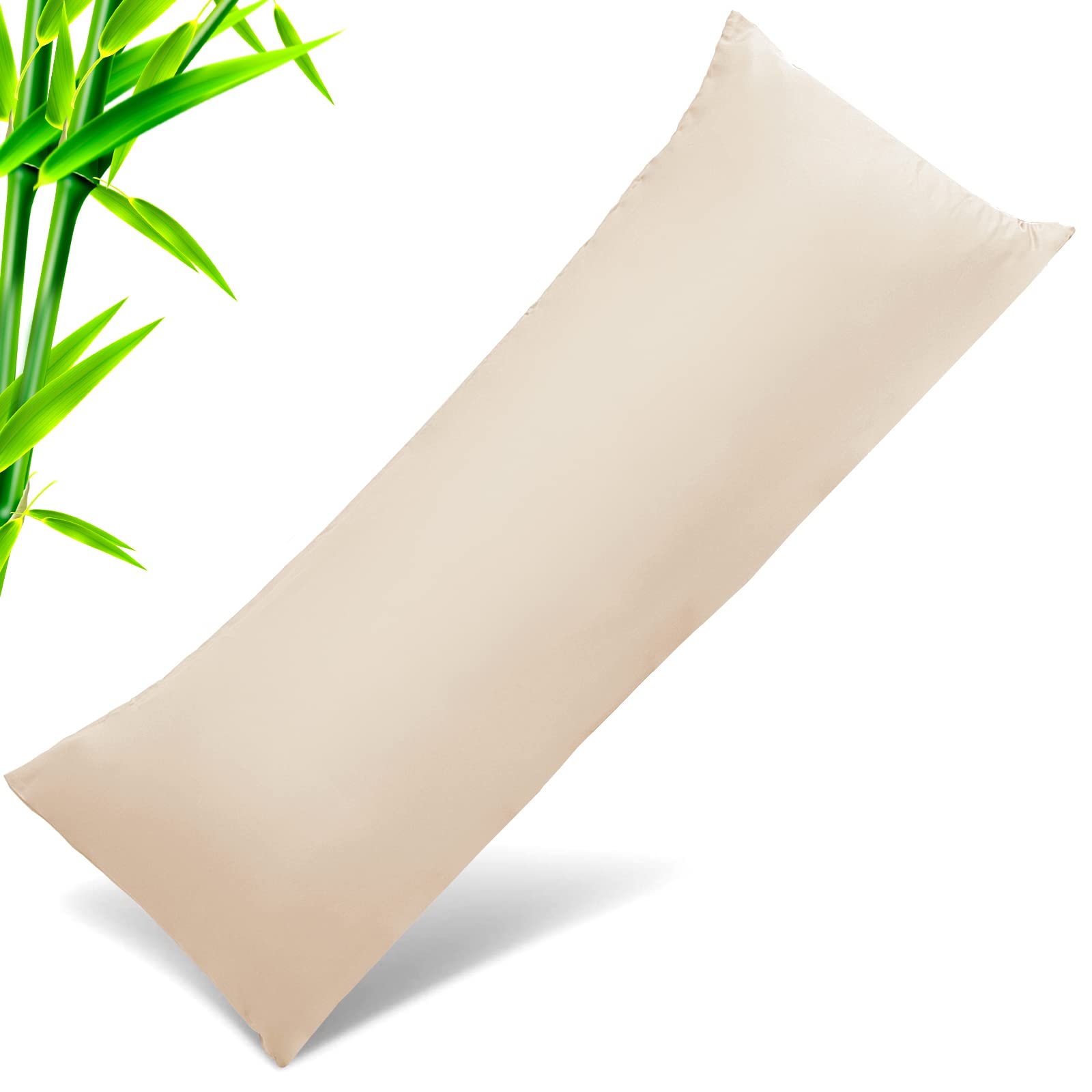 Body Pillow Cases Cover, Bamboo Rayon Body Pillowcases With Zipper Closure, Cooling And Breathable Pillow Case For Hot Sleepers