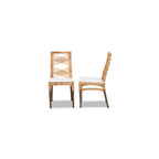 Baxton Studio Poltak Modern Bohemian Natural Brown Rattan Dining Chair