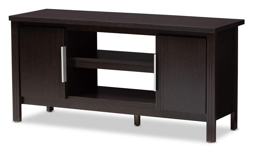 Baxton Studio Marley Modern and Contemporary Wenge Brown Finished TV Stand