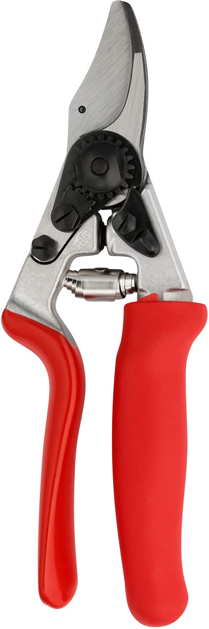 Felco Pruning Shears (F 17) - High Performance Swiss Made Left-Handed One-Hand Garden Pruner With Steel Blade