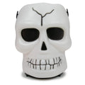brown leaf Halloween Horror Scary Small Skull Bucket Handbag with Lamp Musical Skeleton Luminescence Bucket Halloween Party Favo