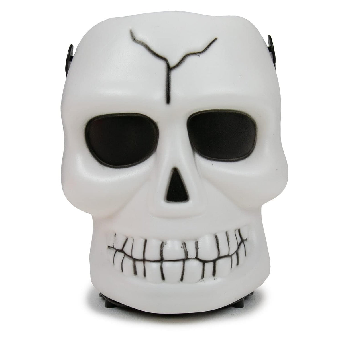 brown leaf Halloween Horror Scary Small Skull Bucket Handbag with Lamp Musical Skeleton Luminescence Bucket Halloween Party Favo