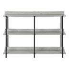 Monarch Specialties I 2217 Accent Table, Console, Entryway, Narrow, Sofa, Living Room, Bedroom, Metal, Laminate, Grey, Black, Contemporary, Modern