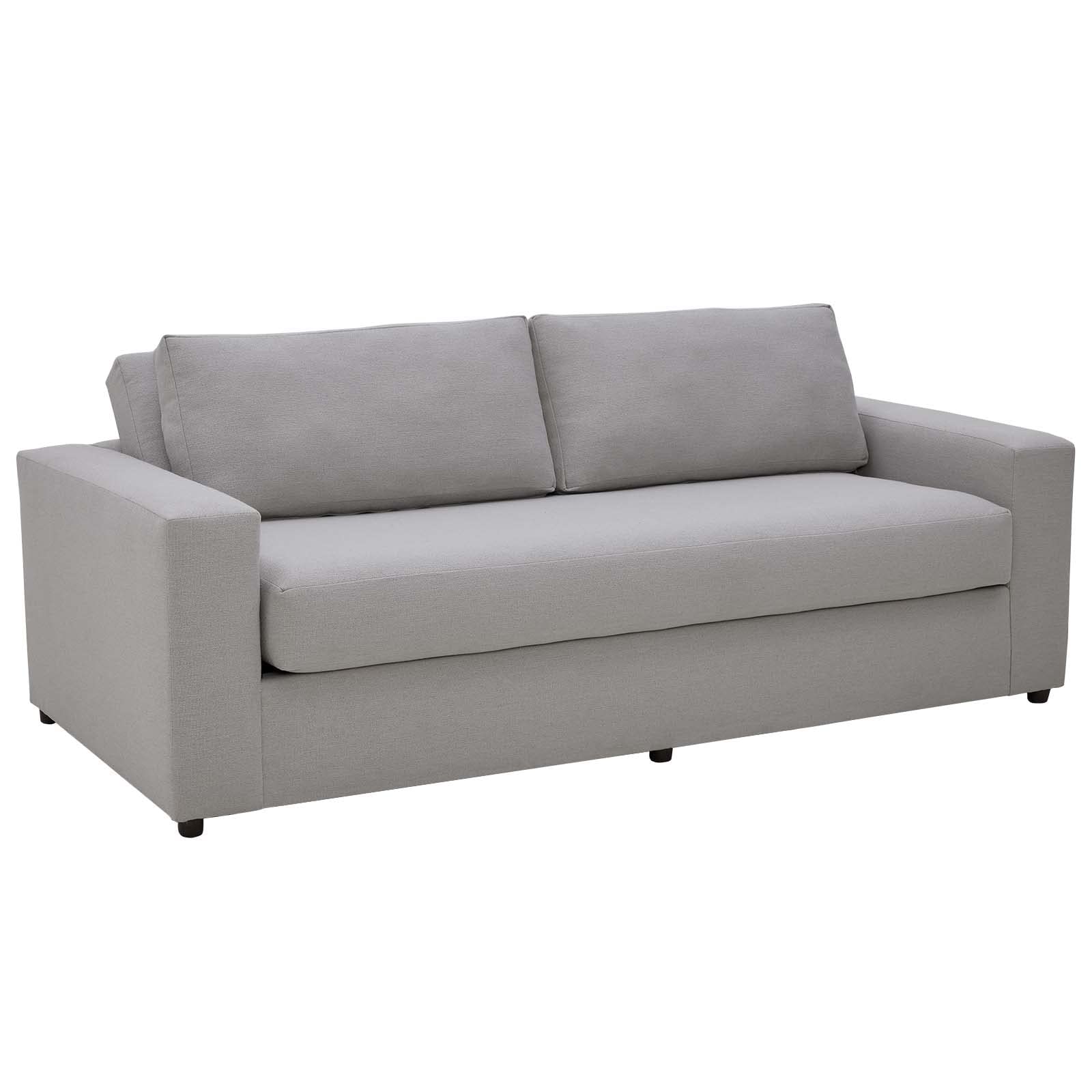 Modway Avendale Linen Blend – Made In The Usa With Bench Seat Cushion, Sofa, Flint Gray
