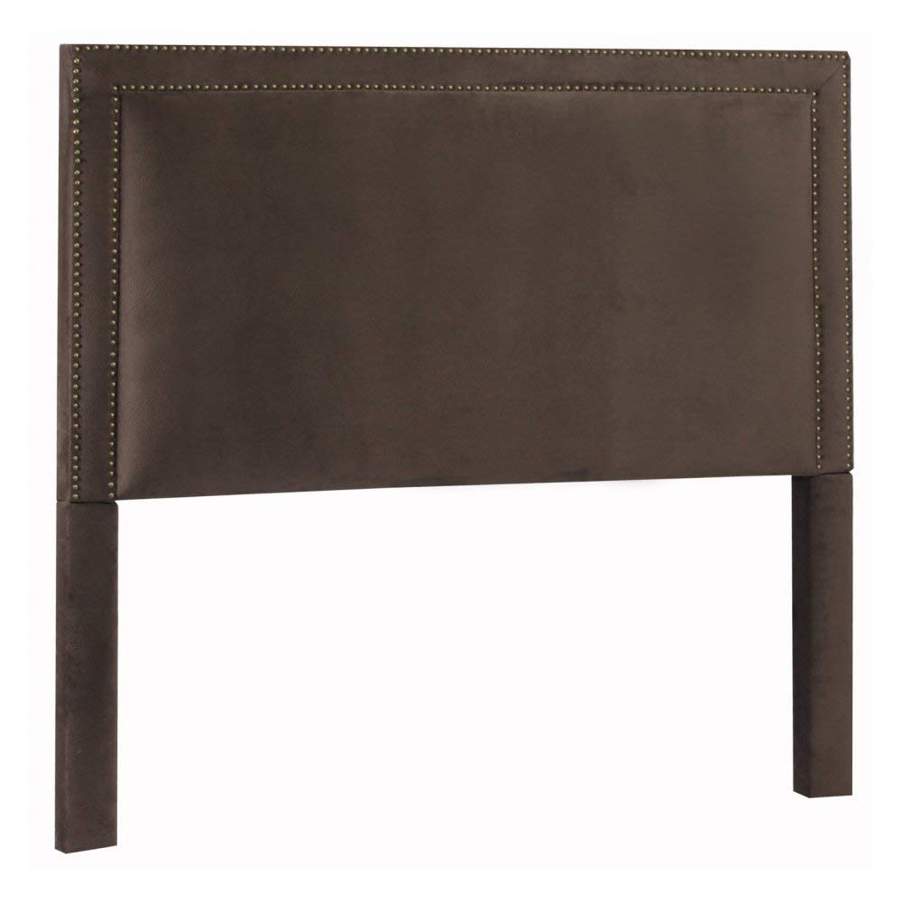 Leffler Home Night Party Chocolate Brookside Headboard, King, Dark Brown