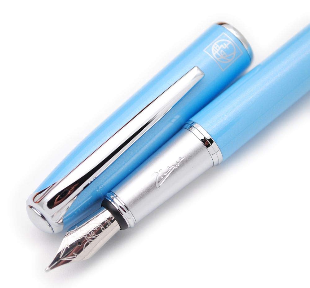 Czxwyst Picasso 916 Malage Fountain Pen M Nib Original Box (Light Blue)
