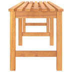 vidaXL Patio Bench, Indoor/Outdoor Bench for Entryway Garden Park Potting Picnic, Solid Teak Wood, Easy Assembly, 70.9" x 15.7" x 17.7" Brown