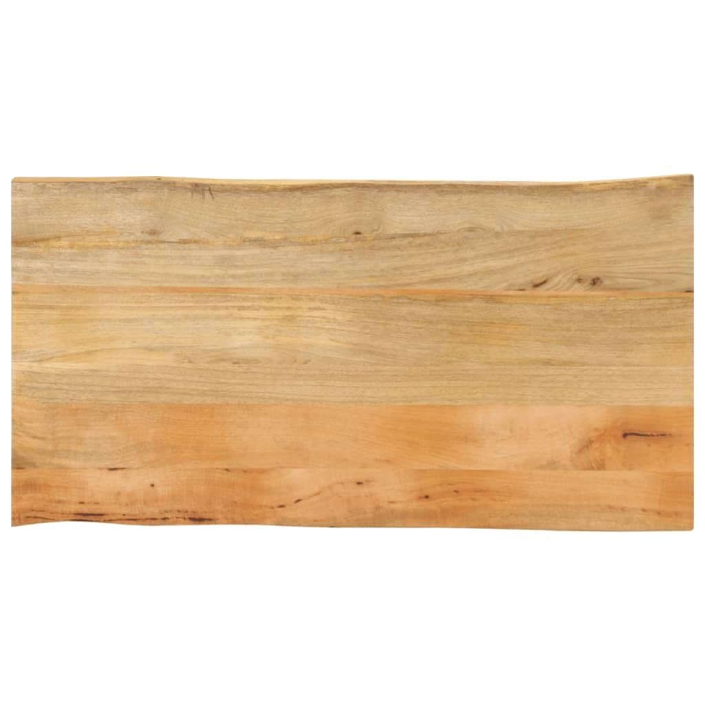 vidaXL Table Top 39.4inchx23.6inchx1.5inch Live Edge Solid Wood Mango