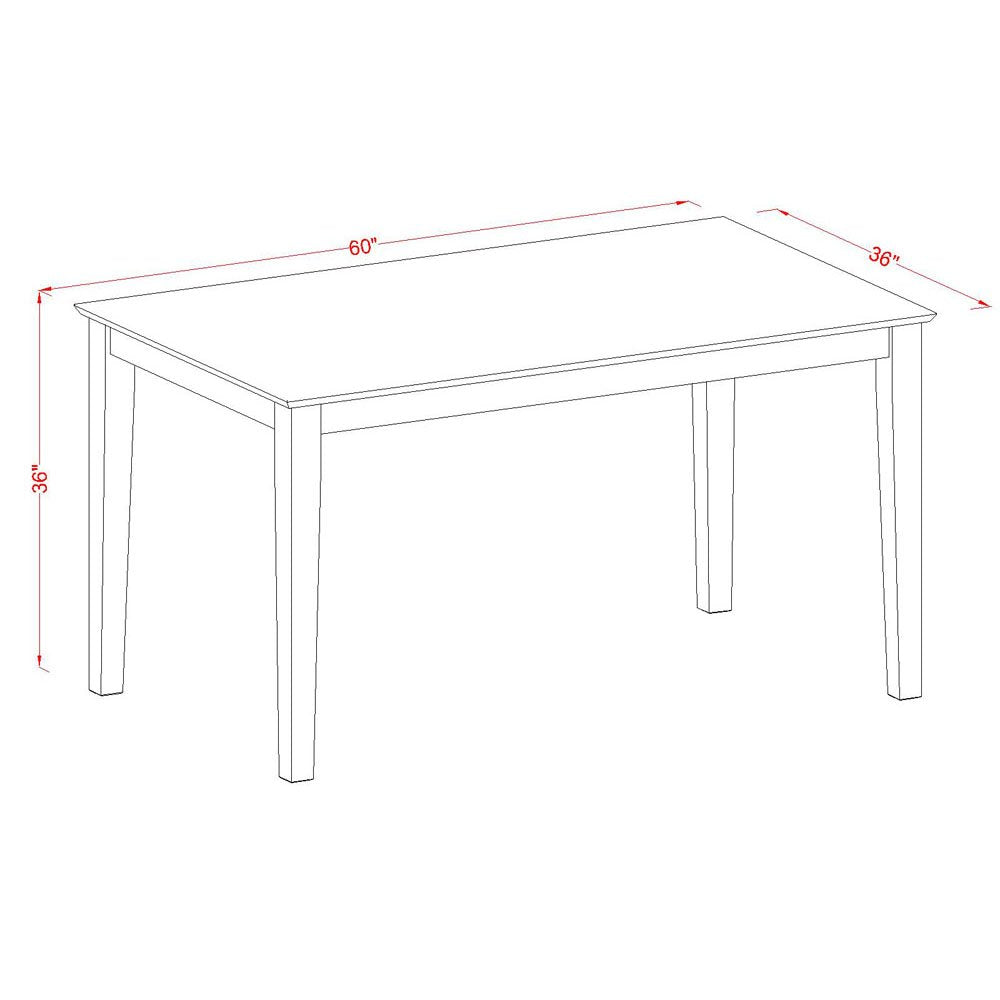 East West Furniture CACF5H-OAK-C 5 Piece Counter Height Dining Set Includes a Rectangle Kitchen Table and 4 Linen Fabric Upholstered Dining Chairs, 36x60 Inch, Oak