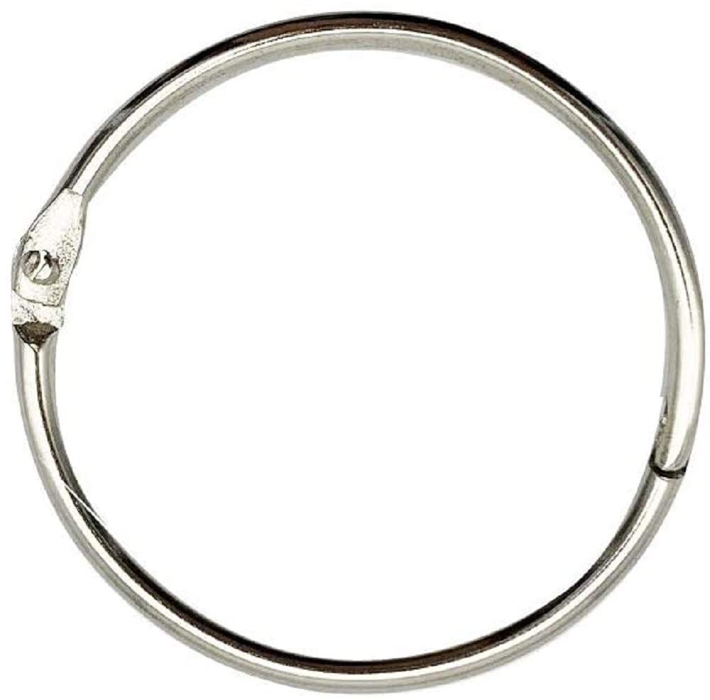 True-Ally 20Mm Multipurpose Book Binder Rings, 20 Pcs - Metal Iron Nickel Plated Loose Leaf Book Rings For Binders, Index Cards 