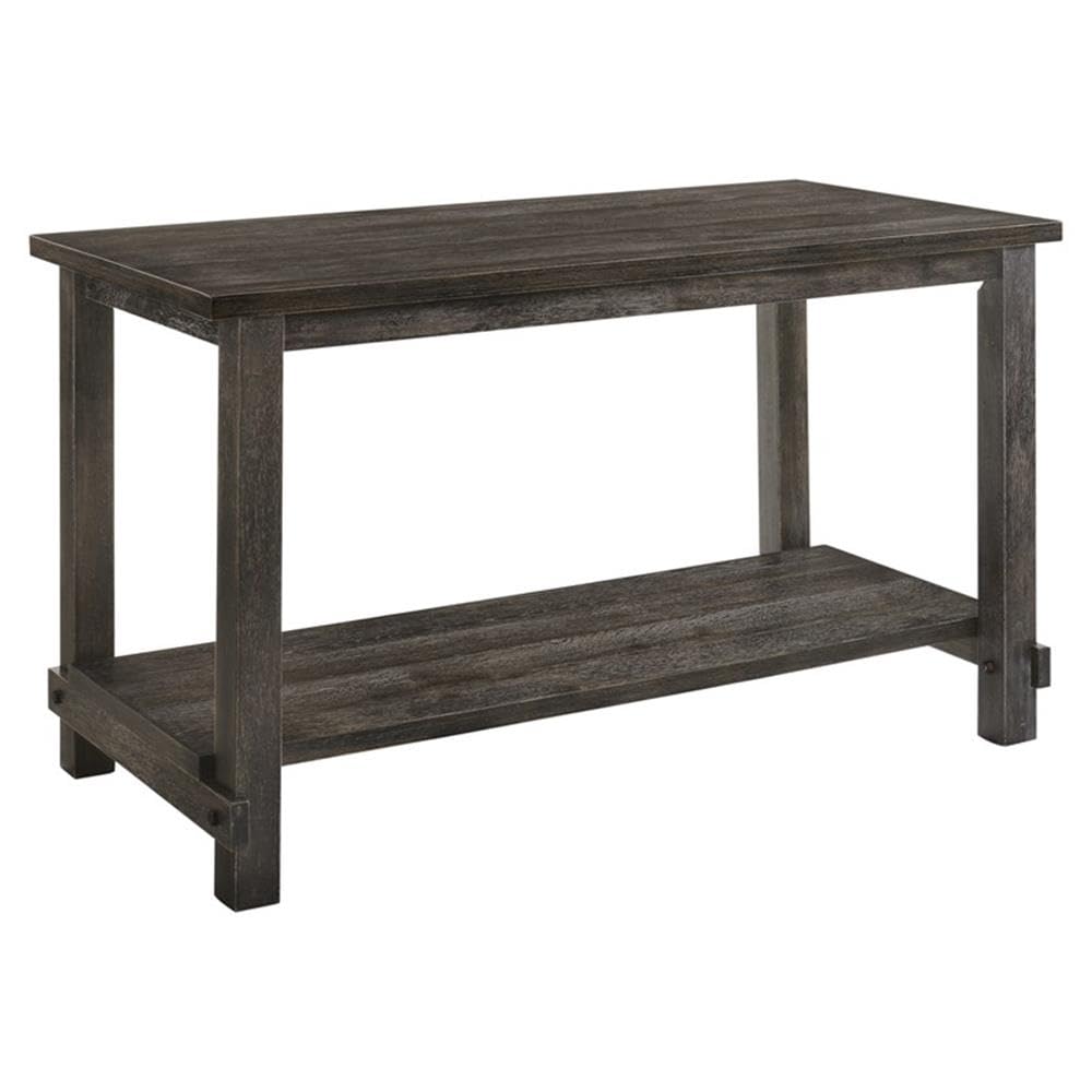 Acme Martha II Wood Counter Height Table in Weathered Gray
