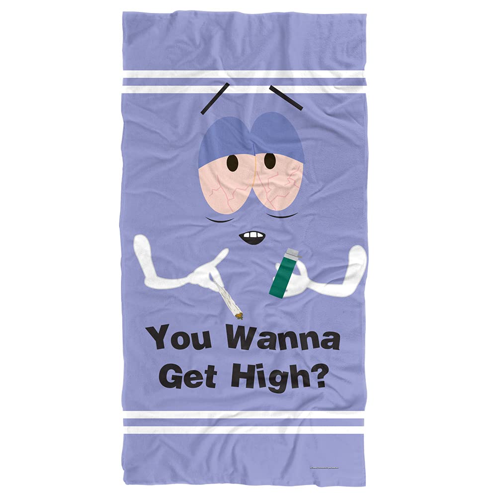 LOGOVISION South Park Towelie Wanna Get High Officially Licensed Beach Towel 30 X 60