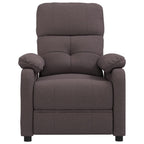 vidaXL Relaxation Massage Recliner Chair - Dark Brown Fabric Upholstery, Adjustable Features, Strong & Durable Construction, Comfortable Padding, Suitable for De-Stressing & Relaxing