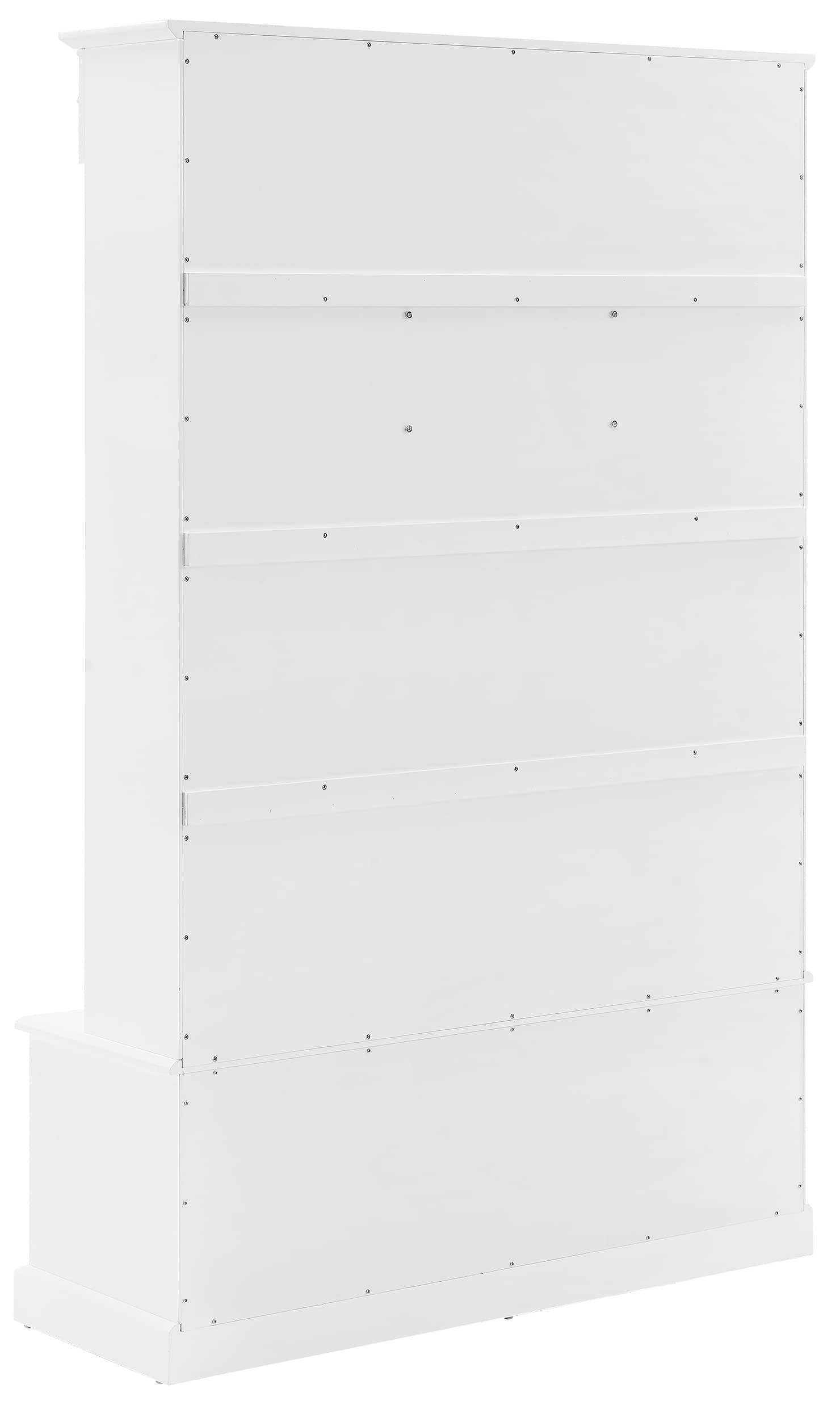 Crosley Furniture Bartlett Hall Tree with Shoe Rack Bench and Coat Hooks for Hanging, White