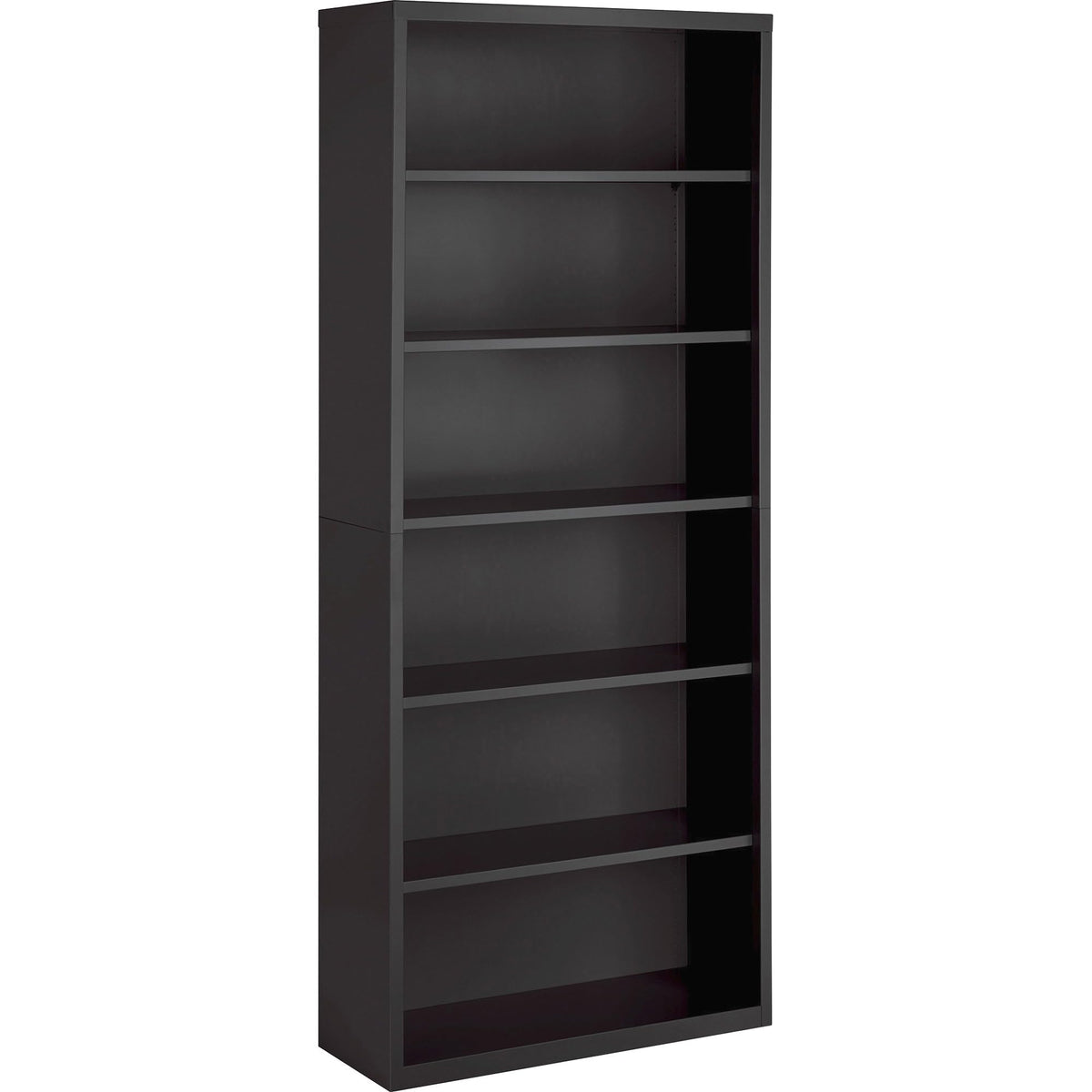 Lorell Fortress Series Charcoal Bookcase, 34.5&quot; X 13&quot; X 82&quot;