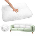 JZHLLA 3 PCS Shredded Foam Sofa Back Cushions Replacement Fluffy Memory Sponge Couch Pillow with Quilted Design 28x18x5 Inch Lum