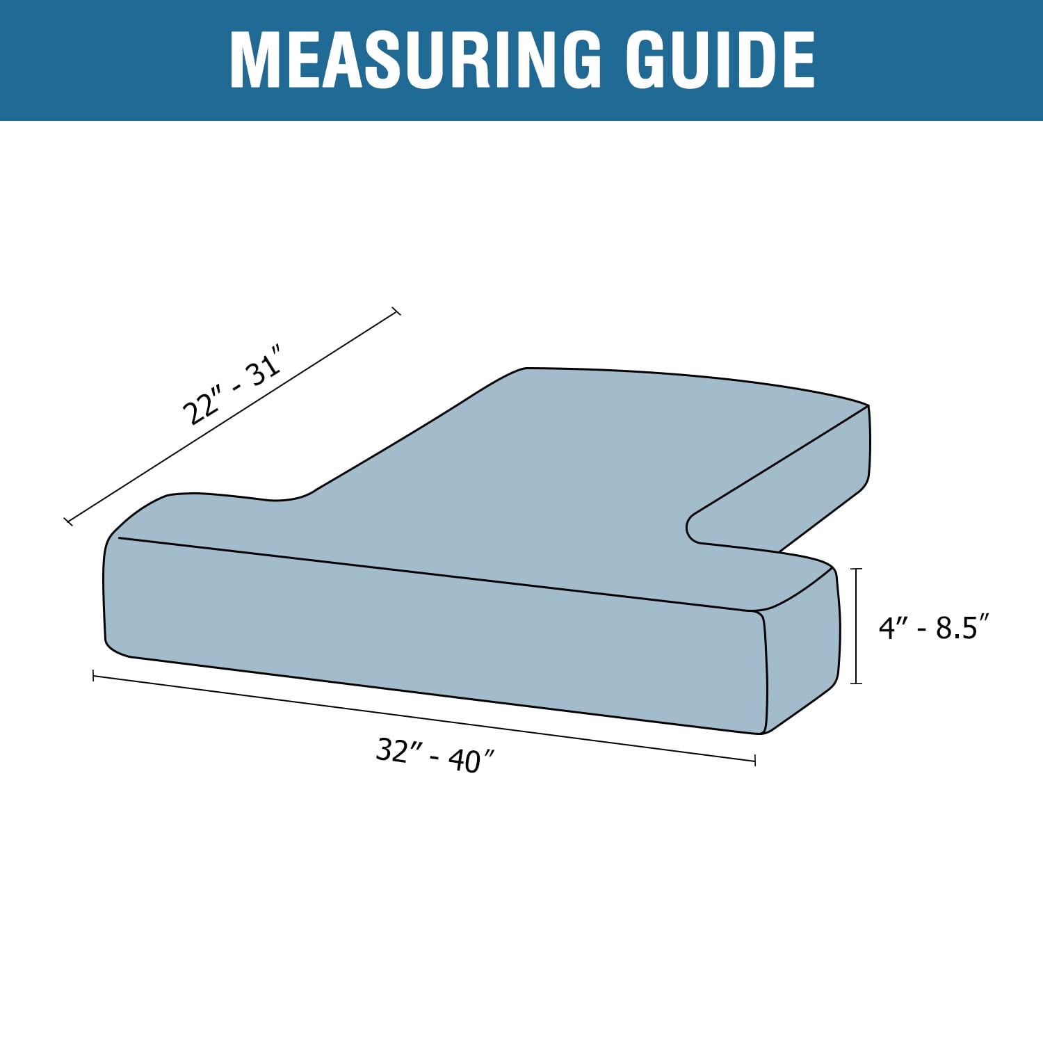 H.Versailtex Stretch T Cushion Chair Sofa Slipcover T Cushion Covers For Living Room Armchair Couch Cover T Cushion Slipcover Seat Cover With Elastic Bands Thicker Jacquard Fabric, Dove