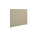 Hon Verse Panel , 42"H X 48"W , Light Gray Finish , Gray Fabric