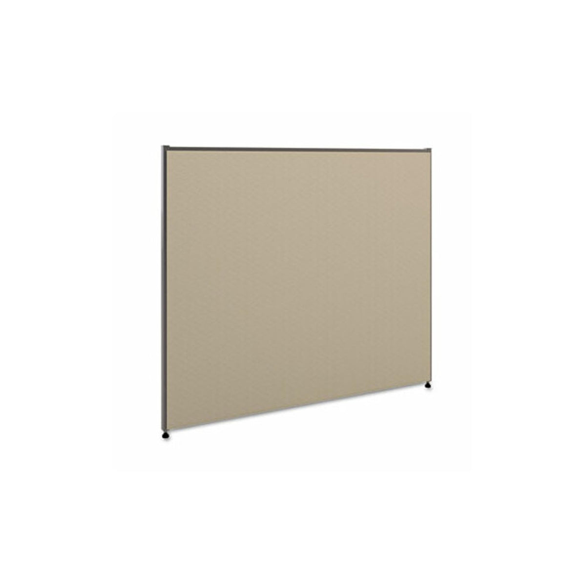 Hon Verse Panel , 42&quot;H X 48&quot;W , Light Gray Finish , Gray Fabric