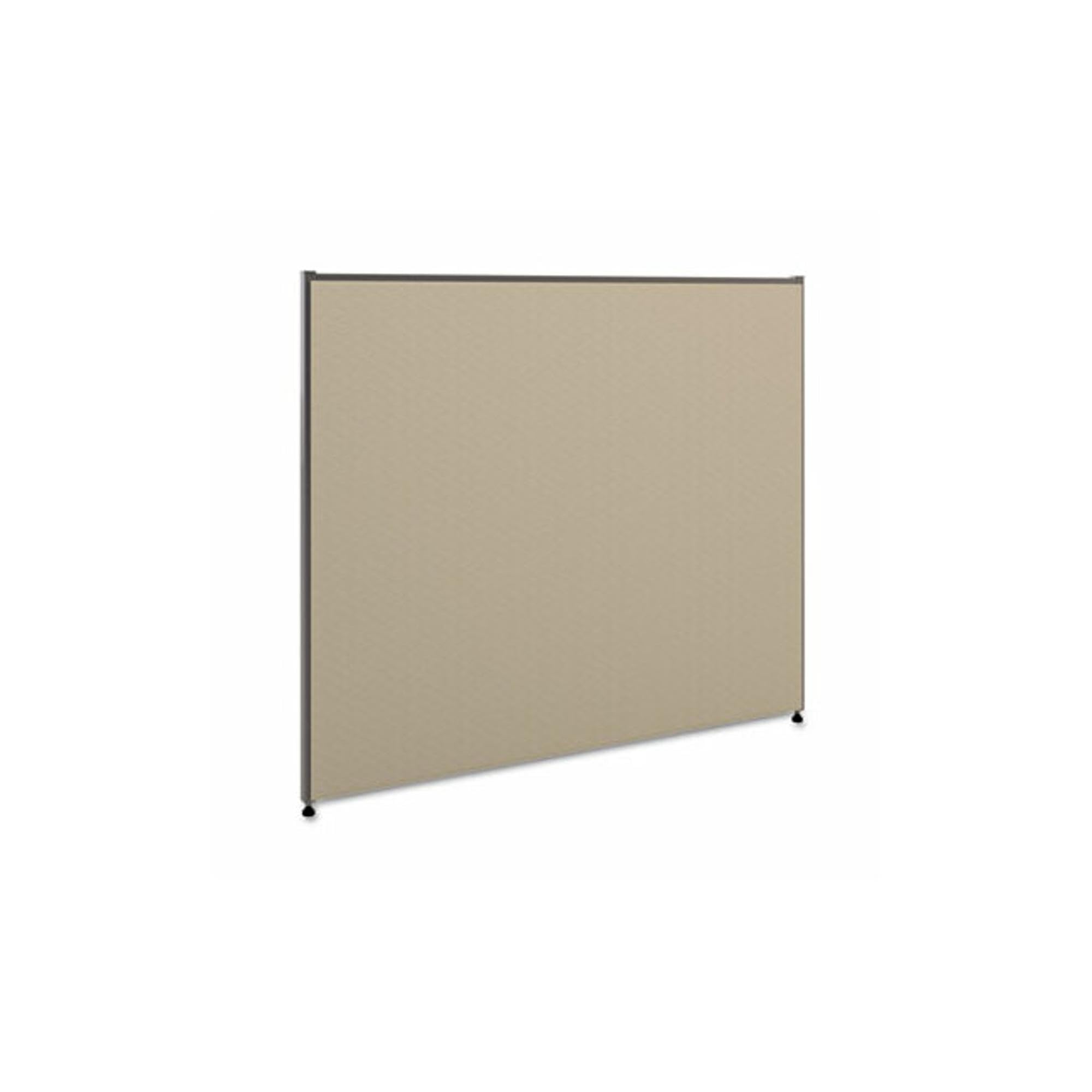 Hon Verse Panel , 42"H X 48"W , Light Gray Finish , Gray Fabric