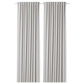 ESTABLISHER MAJGULL Room Darkening Curtains  1 Pair Light Grey Drapes with Heading Tape, 145x250 cm (57x98), Thermal LightBloc