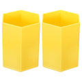 Patikil Pencil Holder, 2 Pack Plastic Pen Makeup Brush Holder Cup Storage Hexagon Desktop Organizer Stationery Caddy For Home Of