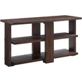 Acme Niamey 2-Shelf Wooden Living Room Console Table In Cherry