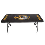 Collegiate Kwik-Covers Rectangle Plastic Table Covers, Bundle Of 2 (University Of Missouri, 8')